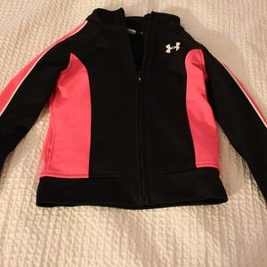Girls Under Armour  UA Jacket Pink and Black 5